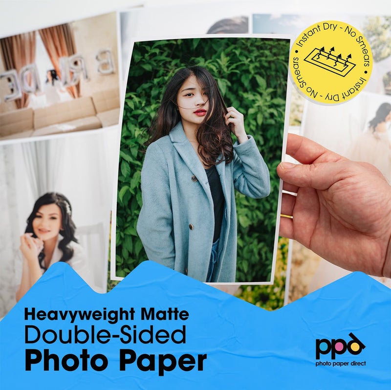 PPD 50 Sheets Inkjet Matte Double Sided Heavyweight Photo Quality Paper LTR 8.5 x 11 53lbs. 210gsm 9mil (PPD-45-50) - Image 3
